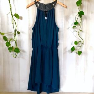 BCBG midnight blue evening dress